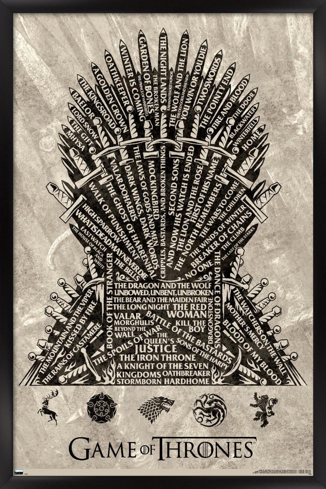 Poster Game of Thrones - Logo | Wall Art, Gifts & Merchandise 