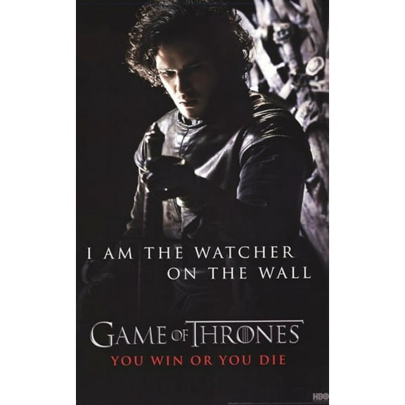 Game of Thrones - Jon Snow - Watcher on the Wall Poster (24 x 36)