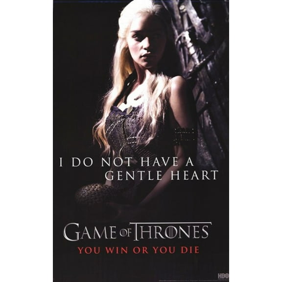 Game of Thrones - Khaleesi Daenerys Targaryen - Gentle Heart Poster (24 x 36)