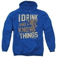 thumbnail image 1 of Game of Thrones Know Things Unisex Adult Pull-Over Hoodie,Royal, Medium, 1 of 5