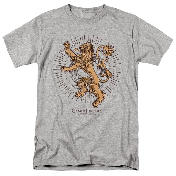 Game of Thrones Lannister Burst Sigil Unisex Adult T-Shirt, Athletic Heather, X-Large