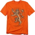 thumbnail image 1 of Game of Thrones Lannister Burst Sigil Unisex Adult T-Shirt, Orange, X-Large, 1 of 6