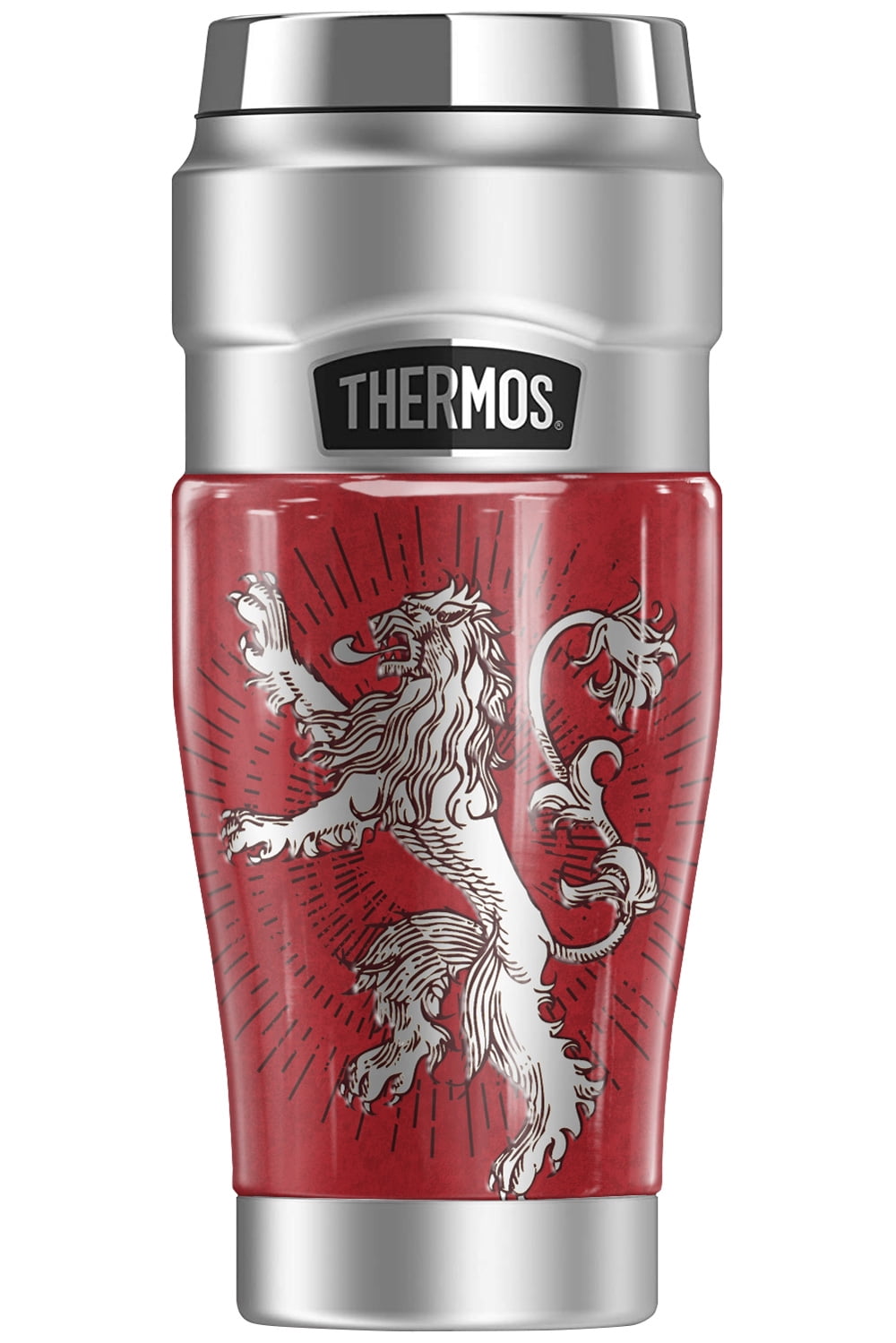 Game of Thrones Lannister Sigil THERMOS STAINLESS KING Stainless Steel Travel Tumbler, Vacuum insulated & Double Wall, 16oz