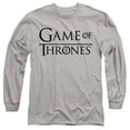 thumbnail image 1 of Game of Thrones Logo 1 Unisex Adult Long-Sleeve T Shirt,Athletic Heather, Large, 1 of 2