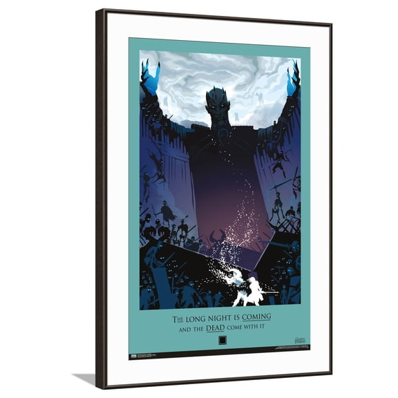 Game of Thrones - Long Night Canvas Wall Poster, 22.375" x 34"