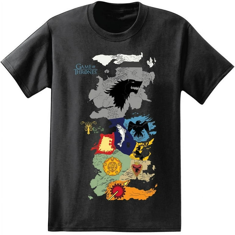 Game of Thrones Map Men's Graphic T-shirt