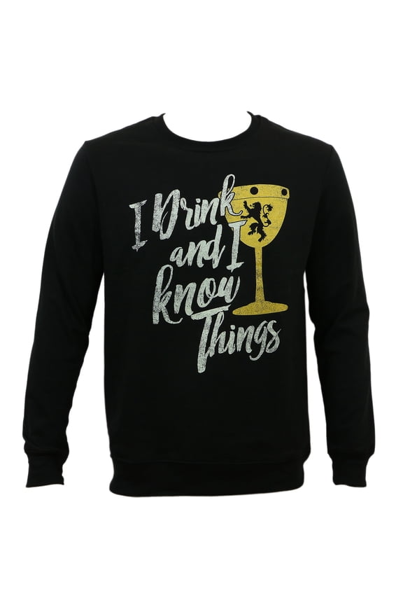 Game of Thrones Men's I Drink and I Know Things Crewneck Sweater S