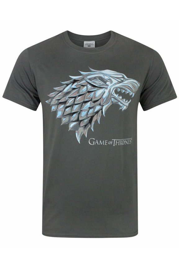 Stark Direwolf Mens Charcoal Short Sleeved T-Shirt | S | Made by Vanilla Underground
