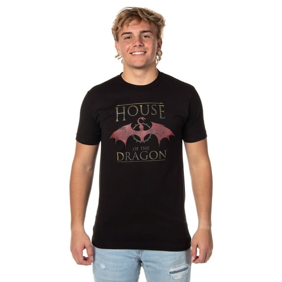 Game of Thrones Mens' House Of The Dragon Original Series Logo T-Shirt