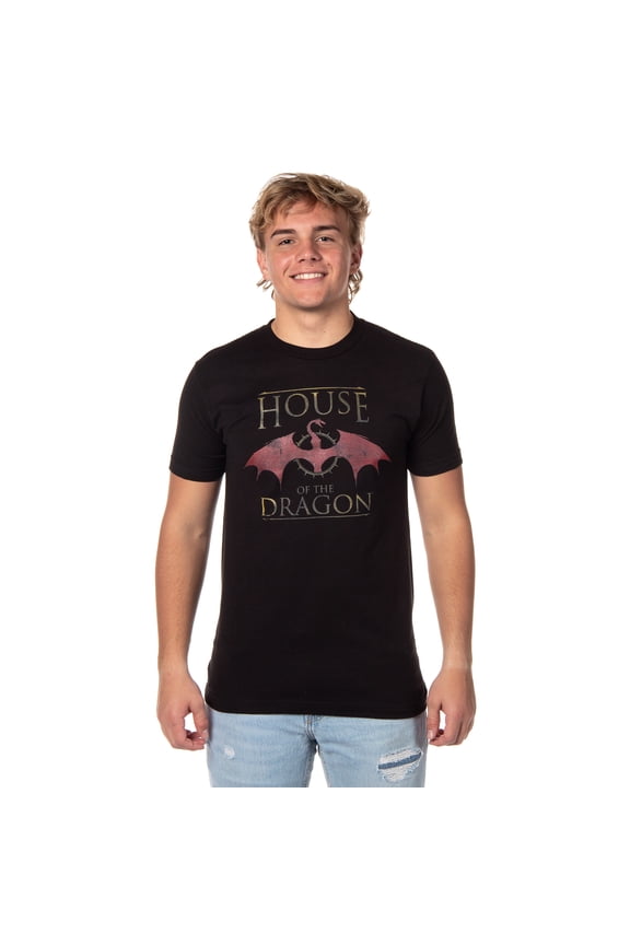 Game of Thrones Mens' House Of The Dragon Original Series Logo T-Shirt