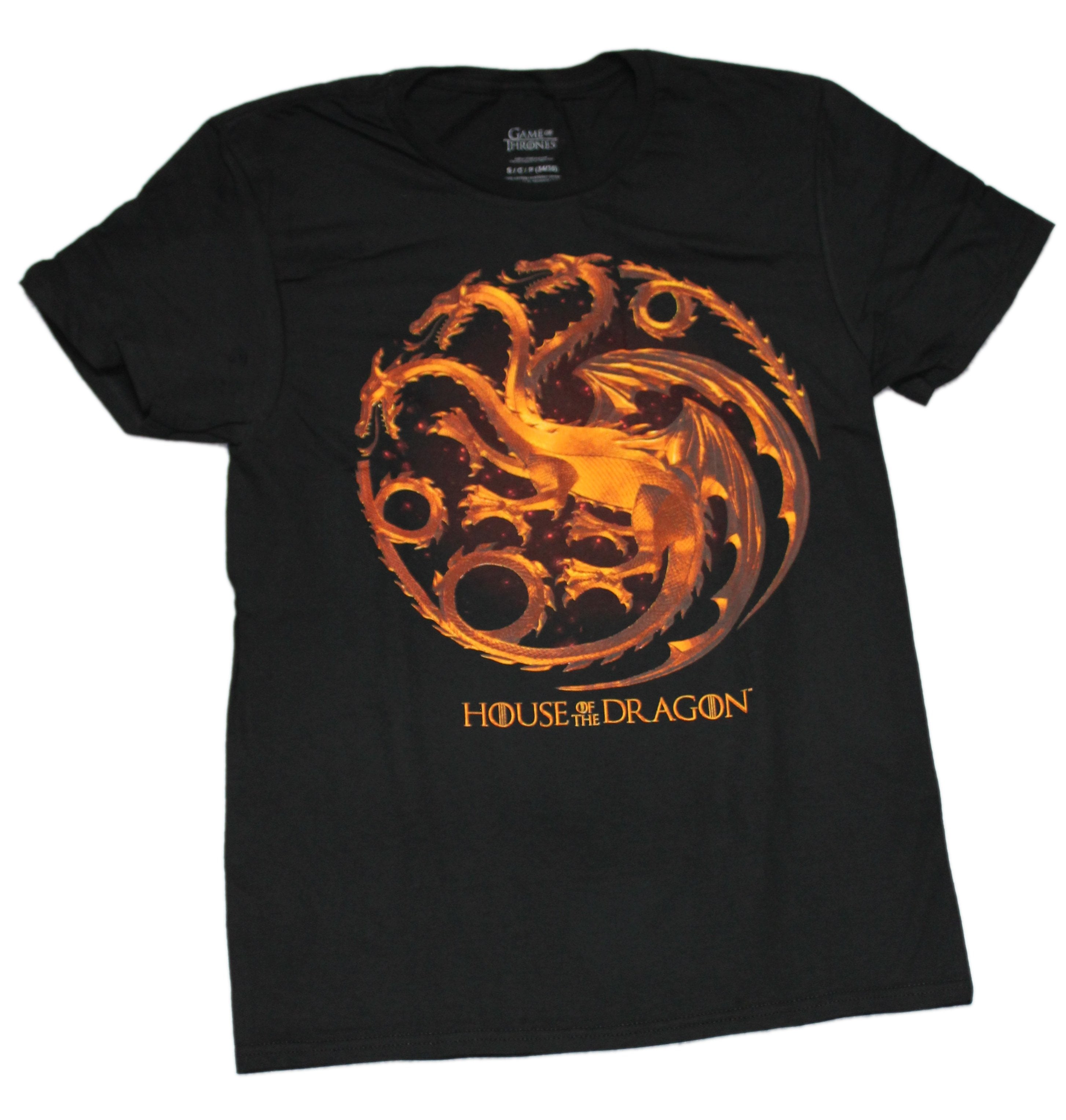 Men's Game of Thrones: House of the Dragon Fire-Breathing Dragon Logo  T-Shirt