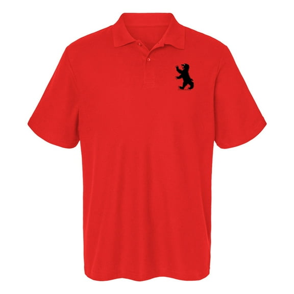 Game of Thrones Mormont Sigil Cotton Polo Shirt, Red, Large