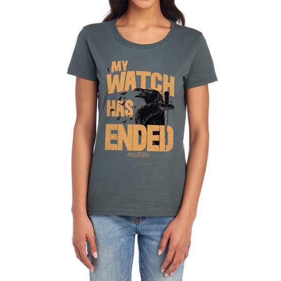 Game of Thrones My Watch Has Ended Women's T Shirt, My Watch Has Ended, Large