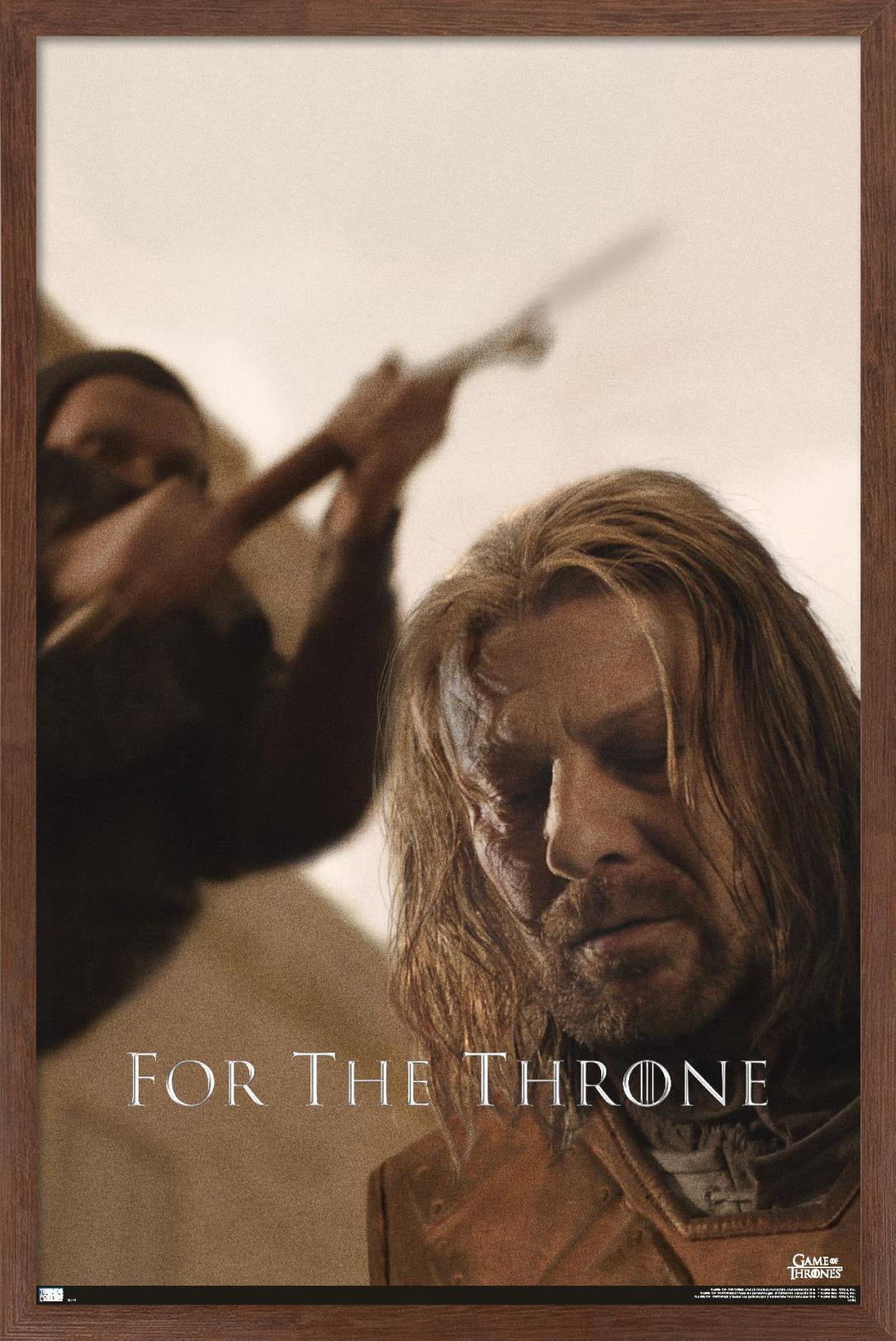 Game of Thrones - Ned Stark Wall Poster, 22.375" x 34", Framed