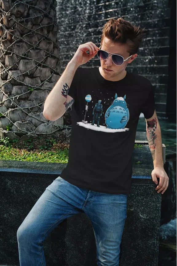 Game of Thrones Night King Totoro T-Shirt Unisex Cotton Studio Ghibli Spirit New