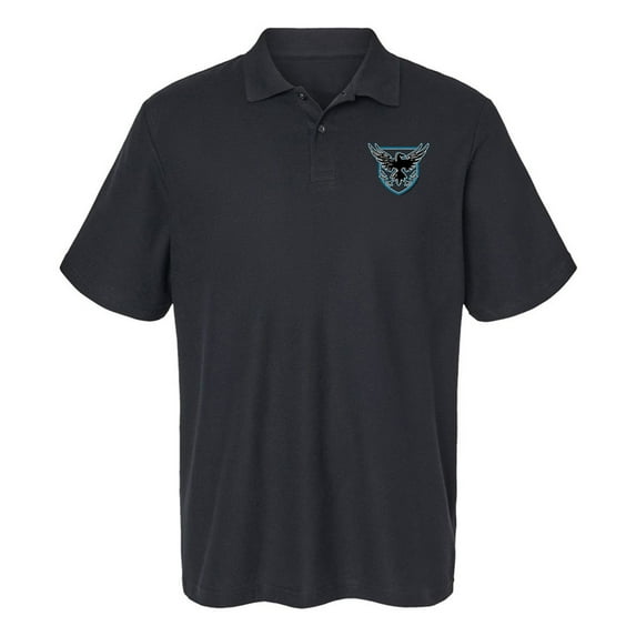 Game of Thrones Night Watch Crow Cotton Polo Shirt, Black, 2X-Large