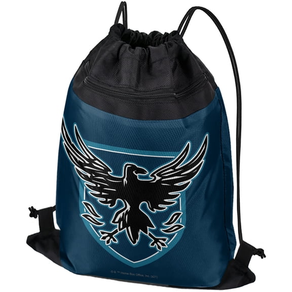 Game of Thrones Night Watch Crow Drawstring Backpack Sports Bag Sackpack 17" x 13", Perfect for Gym, Yoga or Practice