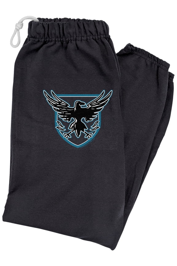 Game of Thrones Night Watch Crow Unisex Jogger Sweatpants for Men and Women, Black, Large