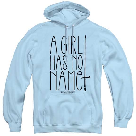 Game of Thrones No Name Unisex Adult Pull-Over Hoodie,Light Blue, X-Large
