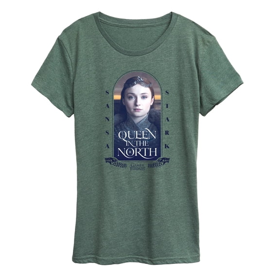 Game of Thrones - Queen In The North - Women's Short Sleeve Graphic T-Shirt