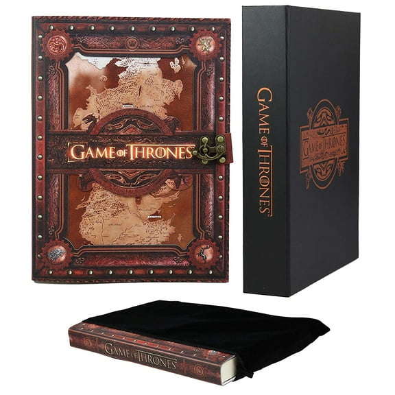 Game of Thrones Seven Kingdoms Map House Sigils Large Embossed Journal 7"x10"