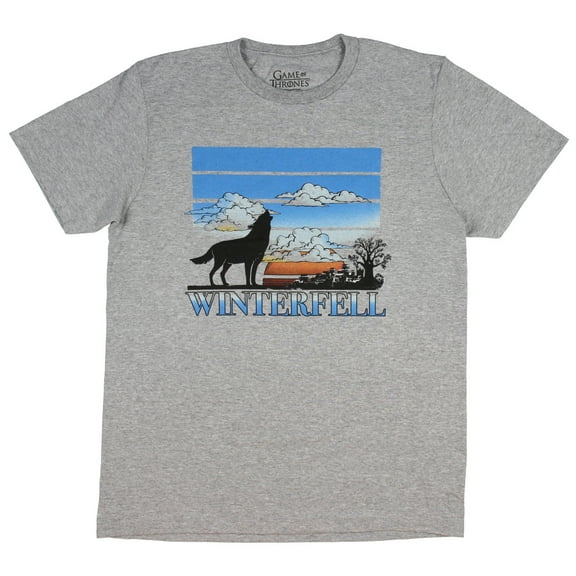 Game of Thrones Shirt Men's Westeros Landscapes Adult Graphic T-Shirt