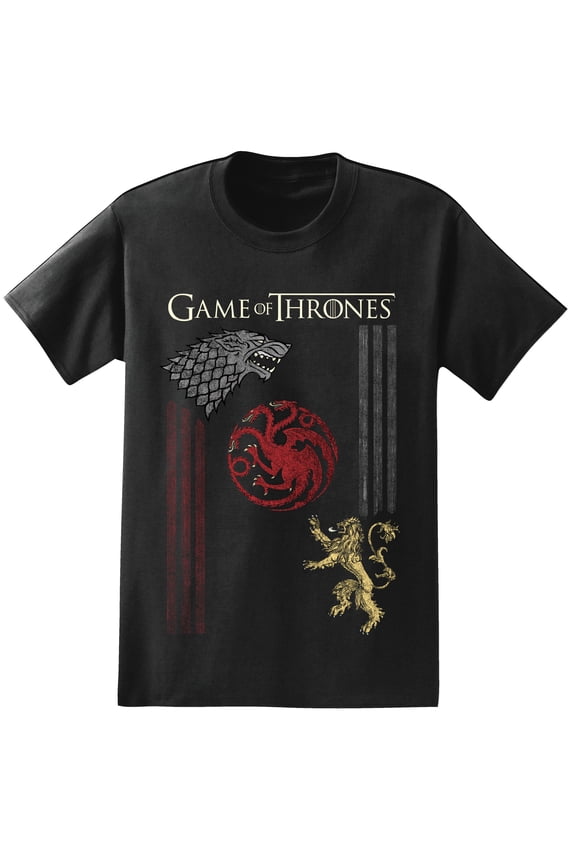 Sigil Columns Adult T-Shirt (Small, Black)