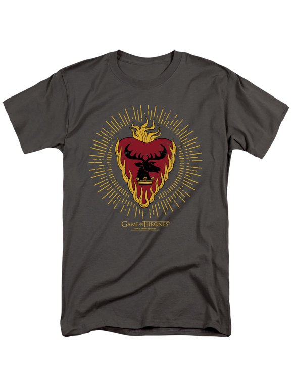 Game of Thrones Stannis Baratheon Burst Sigils Unisex Adult Tall T Shirt,Stannis Baratheon Burst Sigils, 3X-Large