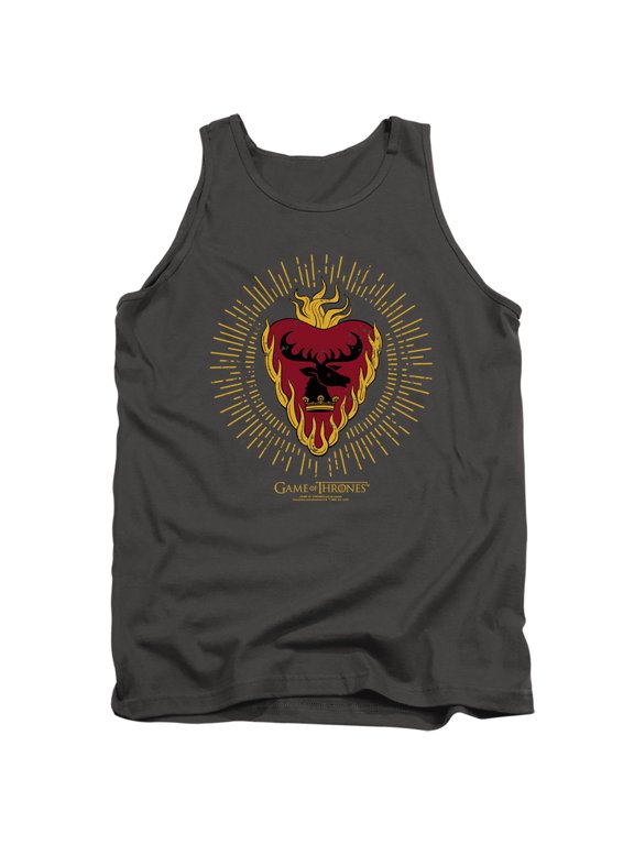 Game of Thrones Stannis Baratheon Burst Sigils Unisex Adult Tank Top,Stannis Baratheon Burst Sigils, Large