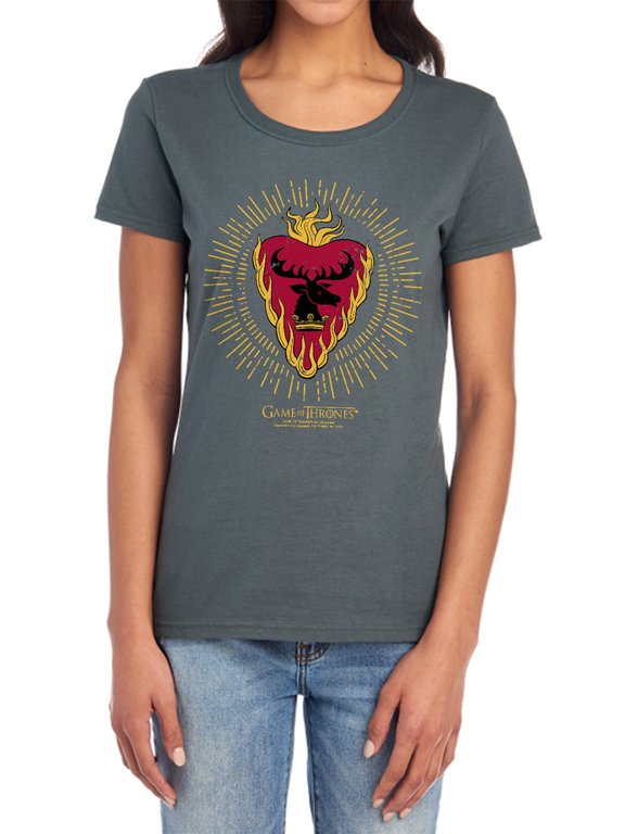 Game of Thrones Stannis Baratheon Burst Sigils Women's T Shirt, Stannis Baratheon Burst Sigils, Large