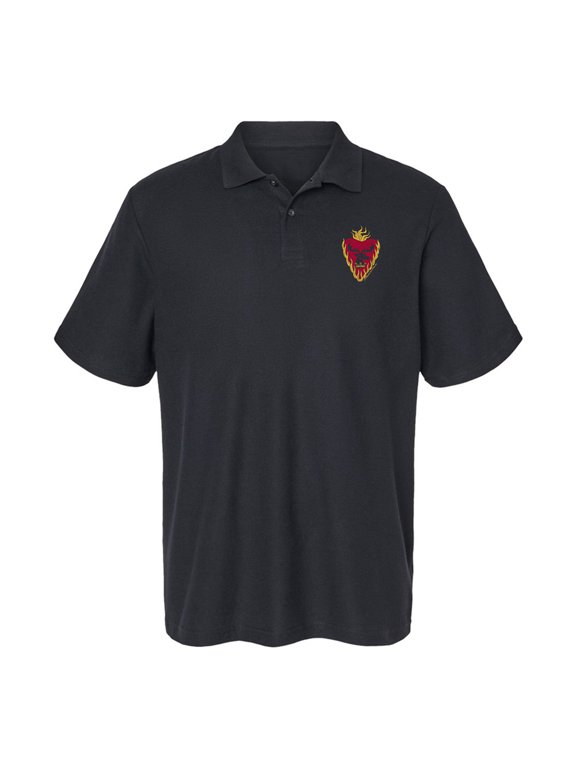 Game of Thrones Stannis Baratheon Sigil Cotton Polo Shirt, Black, Large