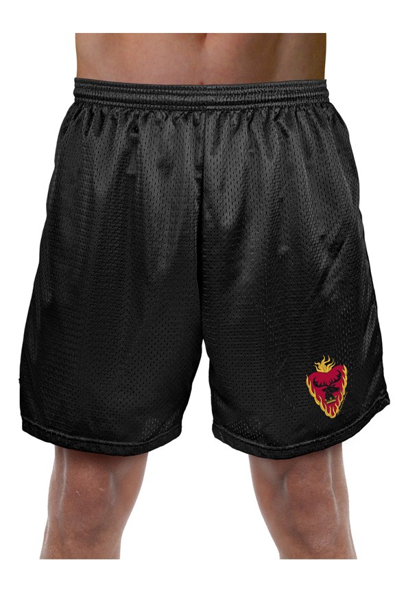 Game of Thrones Stannis Baratheon Sigil Mens Lined Mesh Shorts, Black, Large