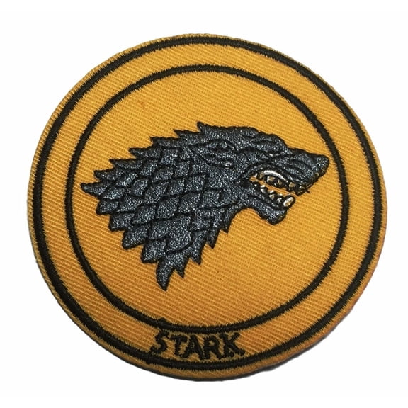 Game of Thrones Stark 3 " Wide Embroidered Iron On Patch