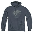 thumbnail image 1 of Game of Thrones Stark Burst Sigils Unisex Adult Pull-Over Heather Hoodie,Stark Burst Sigils, 2X-Large, 1 of 1