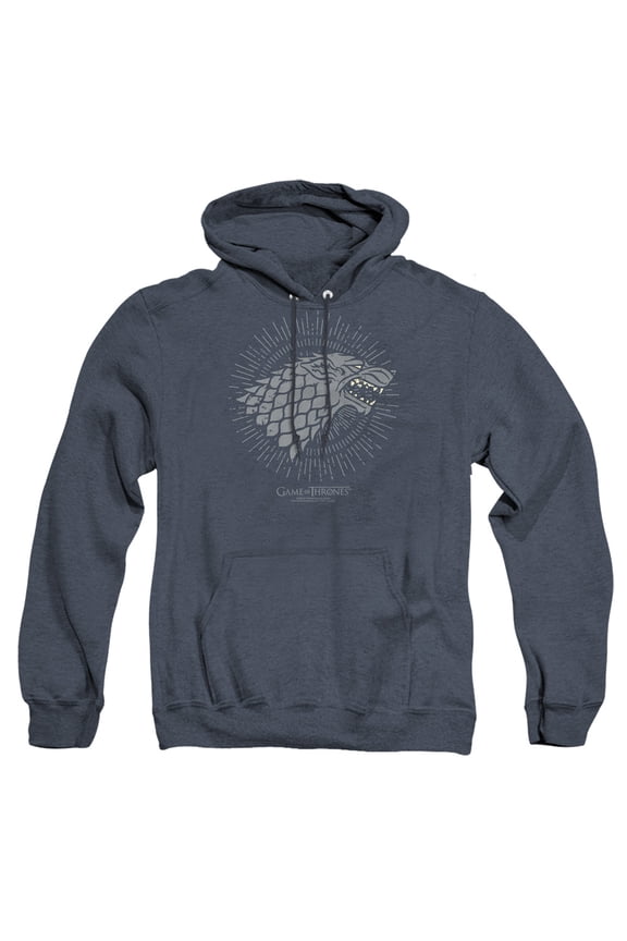 Game of Thrones Stark Burst Sigils Unisex Adult Pull-Over Heather Hoodie,Stark Burst Sigils, 2X-Large