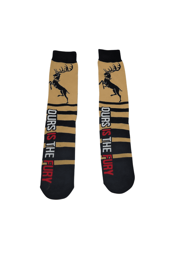Stark House Stag Socks - Shoe Size 6-12 "Ours Is The Fury" 1 Pair