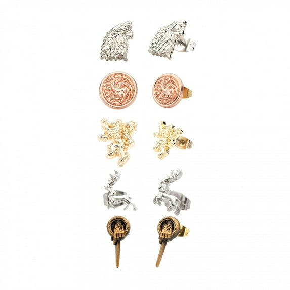 Game of Thrones Symbols 5-Pair Earrings Set