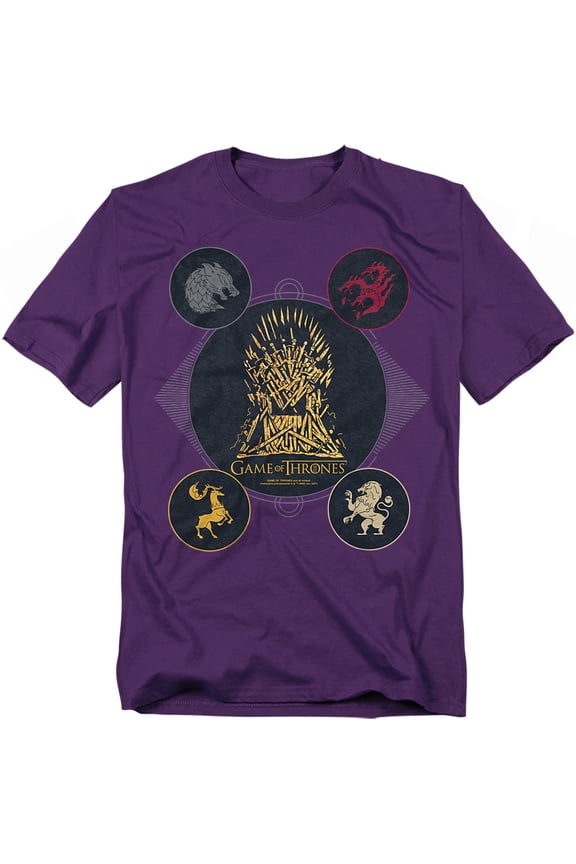 T-Shirt 4 Houses 4 The Throne Unisex Graphic Tee For Men & Women