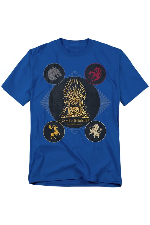 T-Shirt 4 Houses 4 The Throne Unisex Graphic Tee For Men & Women