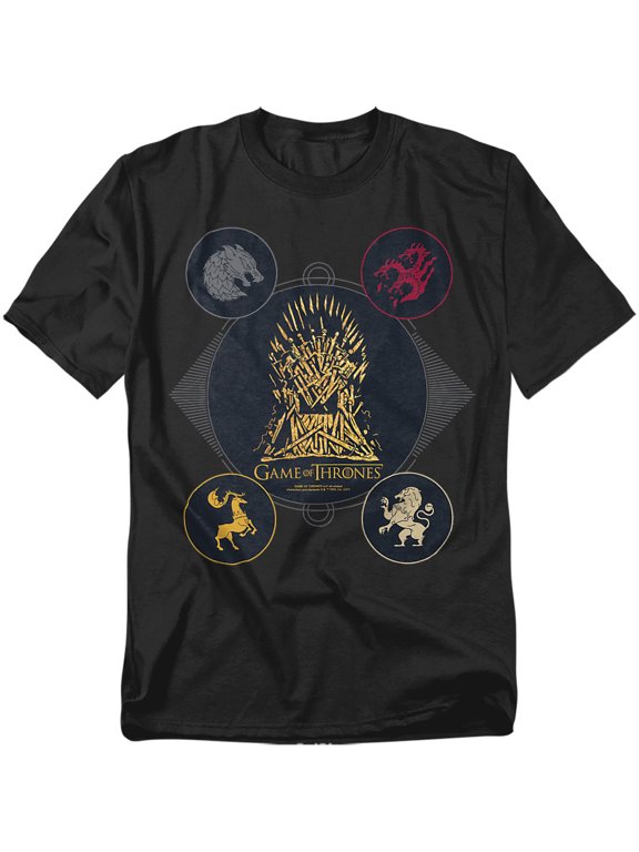 T-Shirt 4 Houses 4 The Throne Unisex Graphic Tee For Men & Women