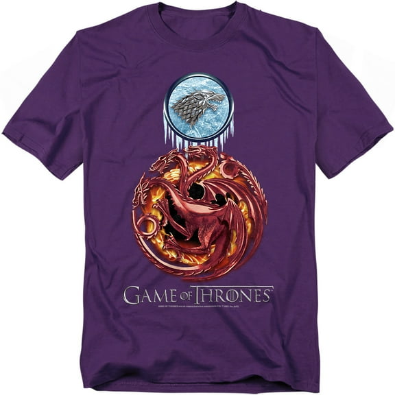 Game of Thrones T-Shirt Combined Targaryn And Stark Unisex Graphic Tee For Men & Women