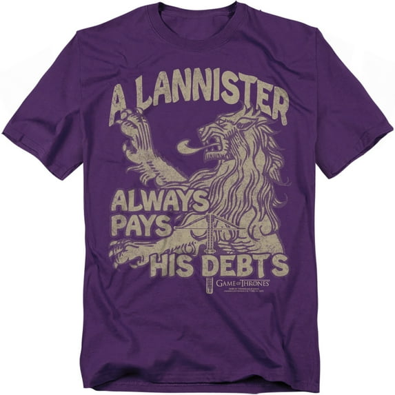 Game of Thrones T-Shirt Debts Unisex Graphic Tee For Men & Women