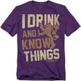thumbnail image 1 of Game of Thrones T-Shirt Know Things Unisex Graphic Tee For Men & Women, 1 of 7