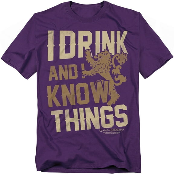 Game of Thrones T-Shirt Know Things Unisex Graphic Tee For Men & Women