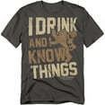 thumbnail image 1 of Game of Thrones T-Shirt Know Things Unisex Graphic Tee For Men & Women, 1 of 7