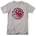 thumbnail image 1 of Game of Thrones Targaryen Burst Sigil Unisex Adult T-Shirt, Athletic Heather, 4X-Large, 1 of 6