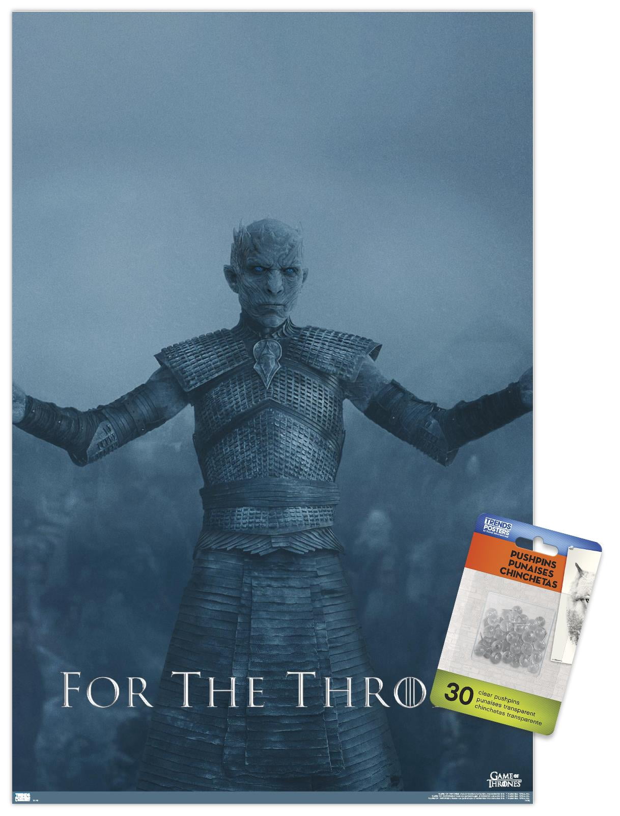 Game of Thrones - The Night King Wall Poster with Pushpins, 14.725" x 22.375"