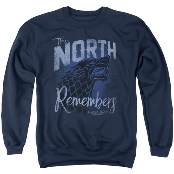 Game of Thrones The North Remembers Unisex Adult Crewneck Sweatshirt,The North Remembers, Small