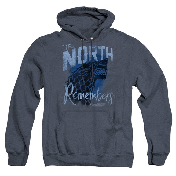 Game of Thrones The North Remembers Unisex Adult Pull-Over Heather Hoodie,The North Remembers, 3X-Large