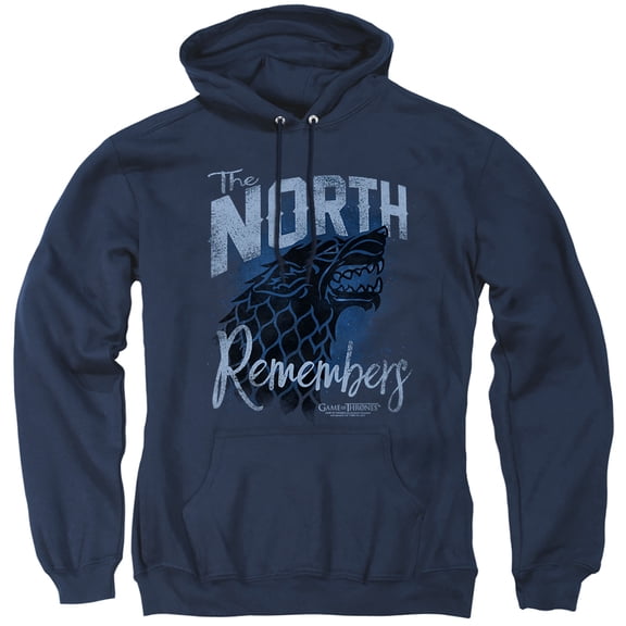 Game of Thrones The North Remembers Unisex Adult Pull-Over Hoodie, The North Remembers, Large